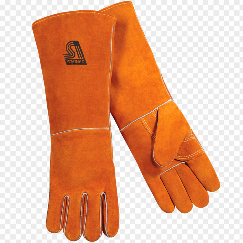 Cowhide Glove Gas Metal Arc Welding Leather Shielded PNG