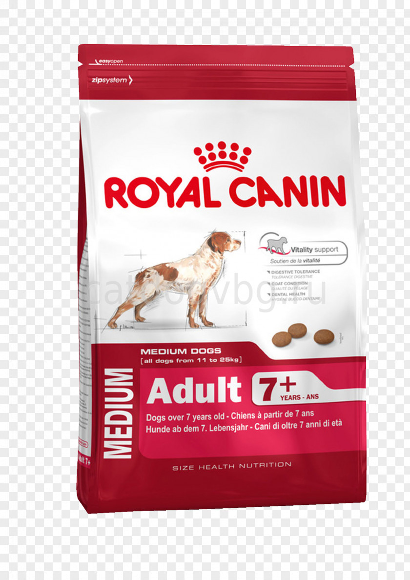 Dog Food Puppy Royal Canin Medium Adult +7 Junior PNG