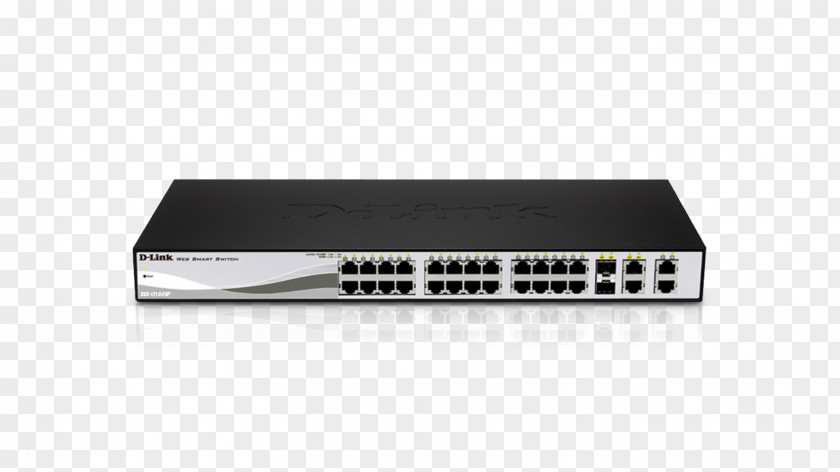 Hub Network Switch Gigabit Ethernet Power Over D-Link Small Form-factor Pluggable Transceiver PNG