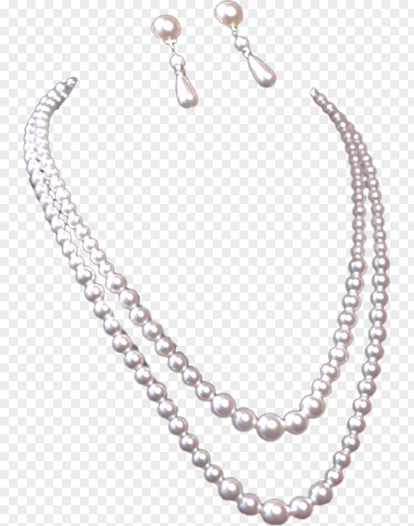 Psd Layered Sterling Silver Pearl Necklace Jewellery Clothing Accessories PNG