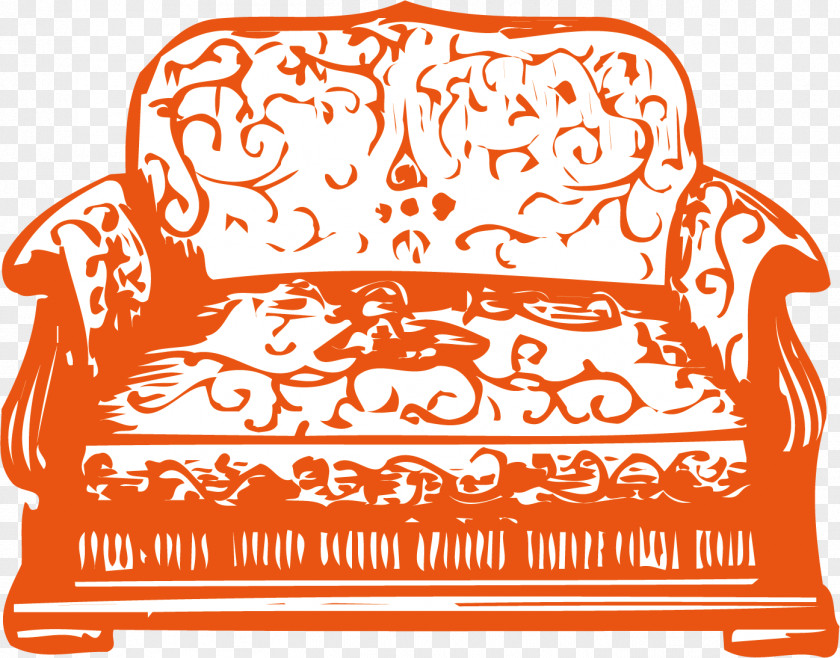 Sofa Vector Material Couch Furniture Chair Illustration PNG