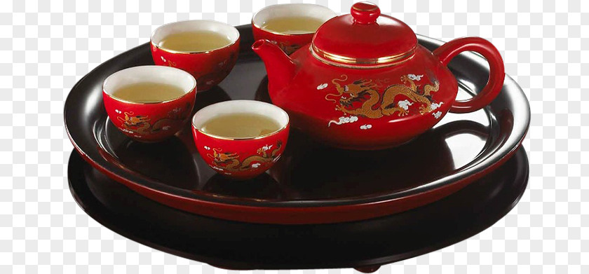 Tea Set Green Teapot PNG