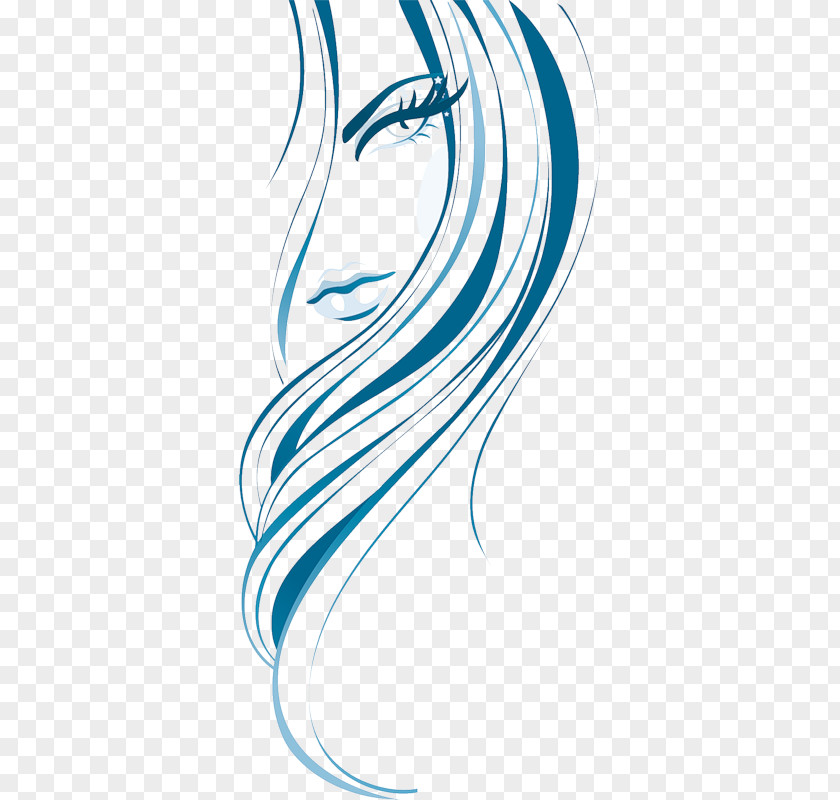 Woman Beauty Parlour Drawing PNG