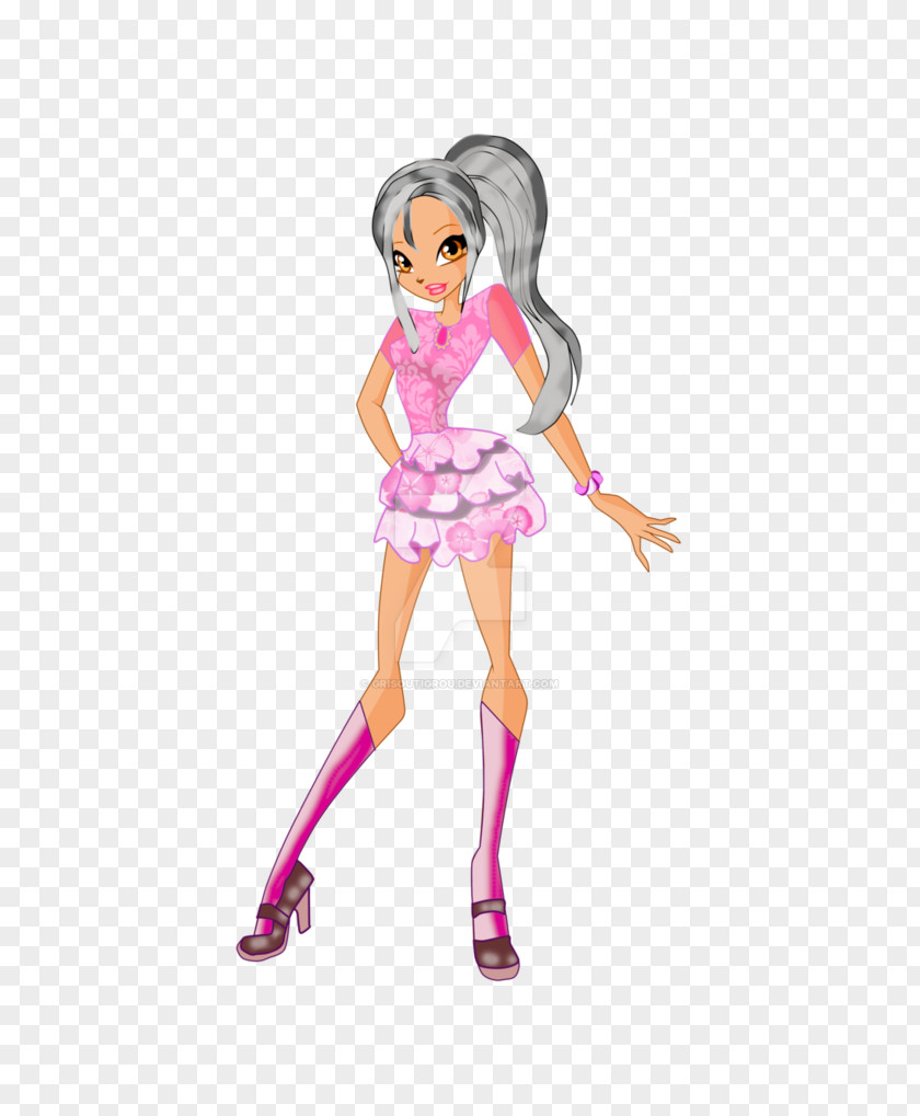 Barbie Cartoon Figurine Shoe Purple PNG