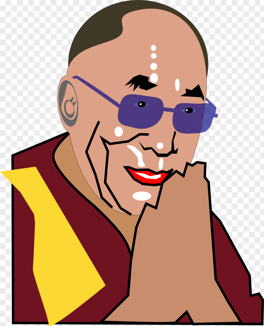 Budha 14th Dalai Lama Buddhism Clip Art PNG
