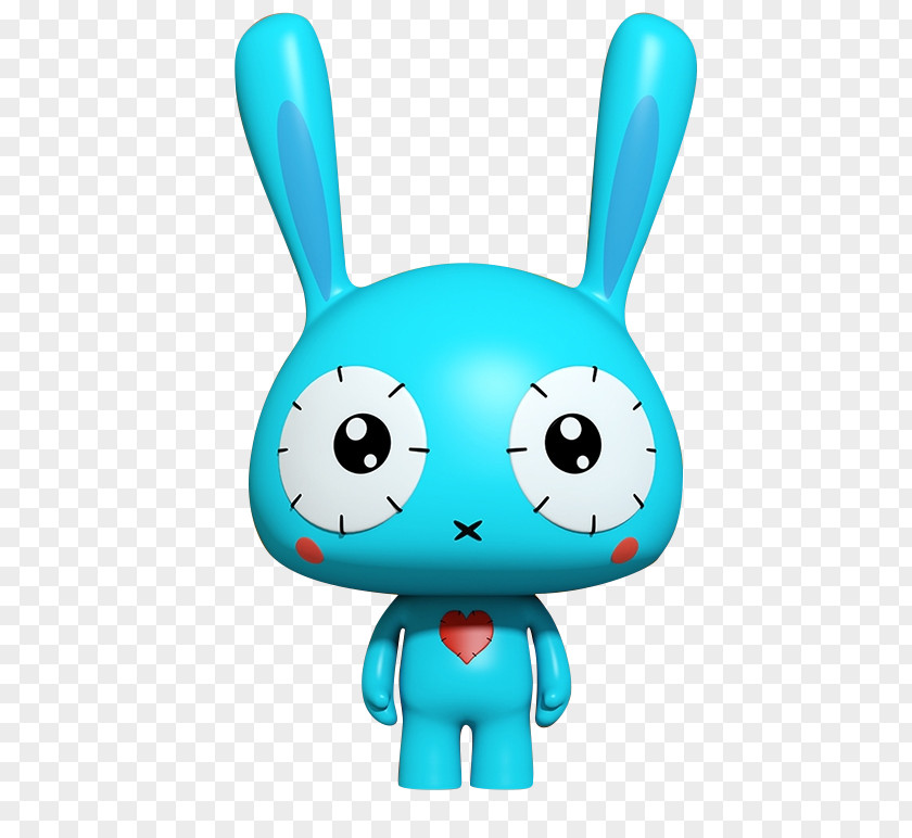 Blue Bunny Doll Rabbit Poster PNG