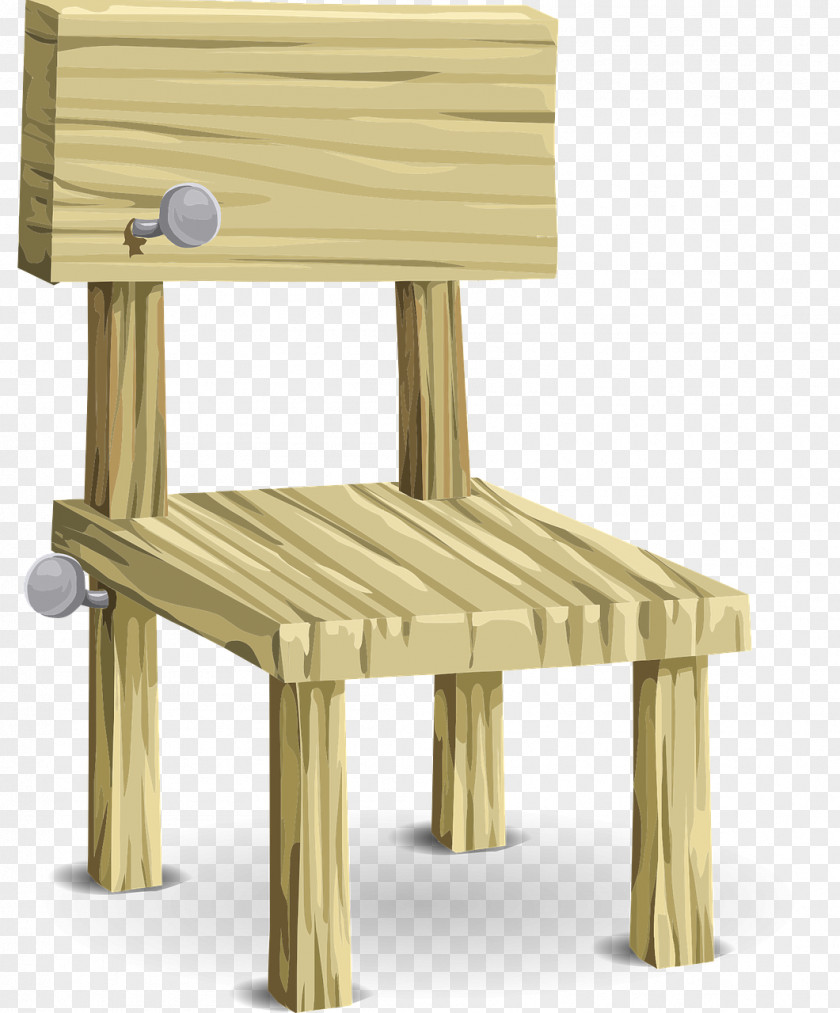 Chair Table Garden Furniture Wood PNG