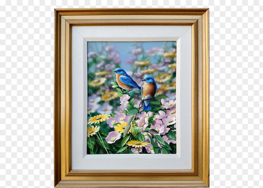 Eastern Bluebird Bird Still Life Painting Art PNG