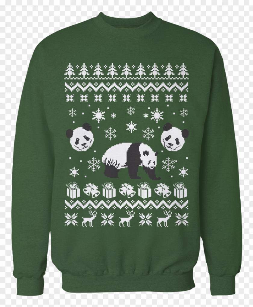 Giant Panda Christmas Jumper T-shirt Sweater Clothing Day PNG