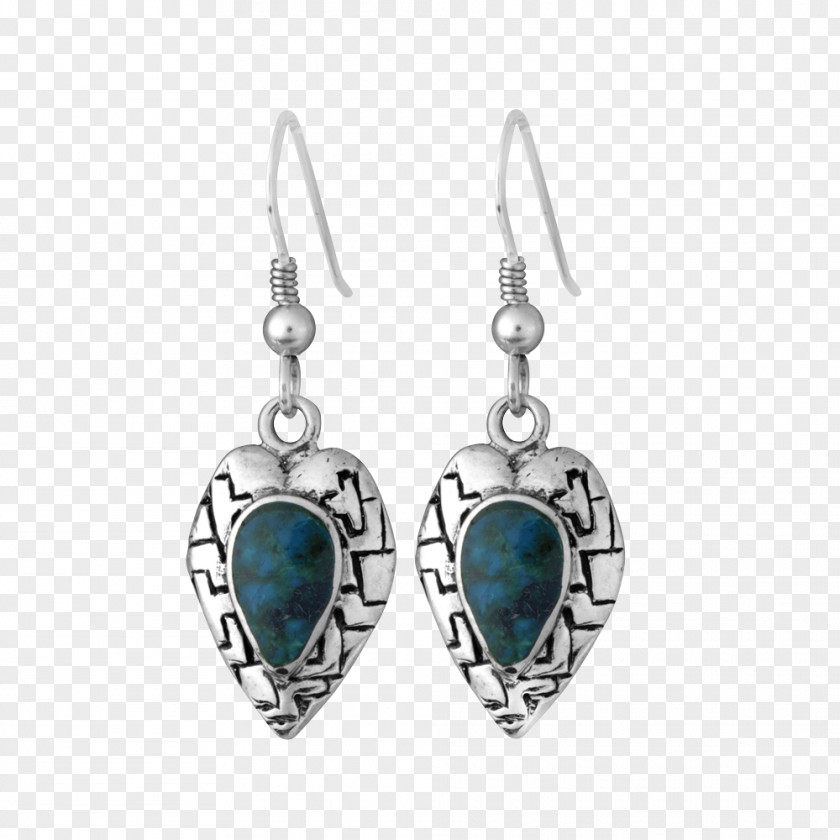 Gold Turquoise Eilat Stone Earring PNG