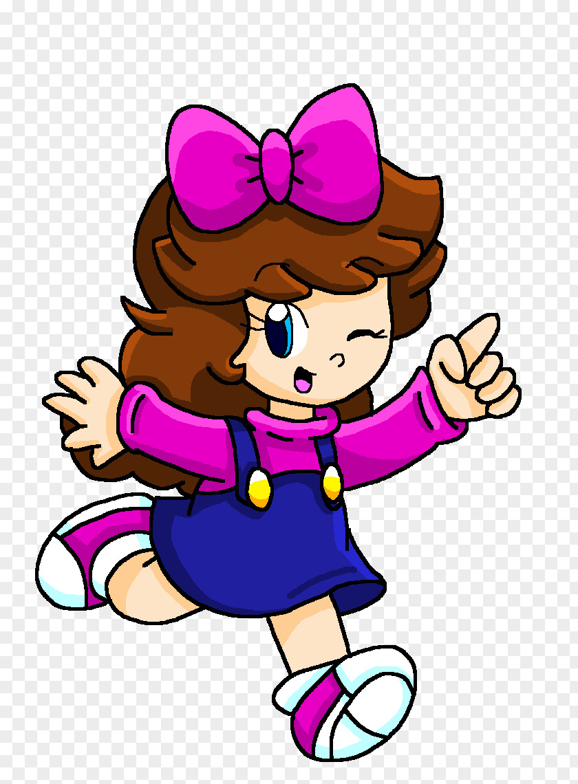Nailed Pink M Toddler Character Clip Art PNG