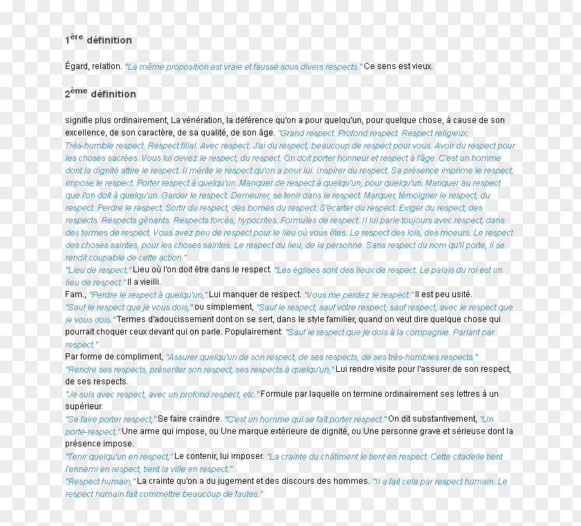 Respect Document Font PNG