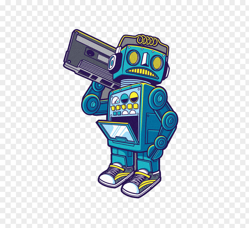 Robot Rock Sticker Decal T-shirt PNG