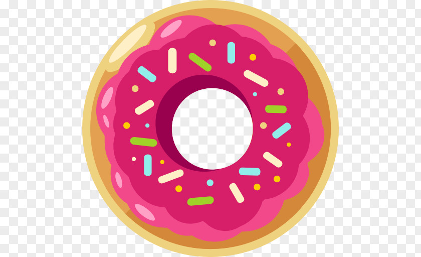 A Pink Donut Doughnut Euclidean Vector Icon PNG