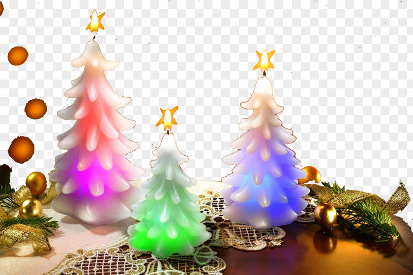 Christmas Tree Candle Decoration Advent PNG