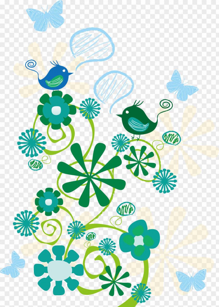 Vector Green Bird Drawing Sadness Illustration PNG