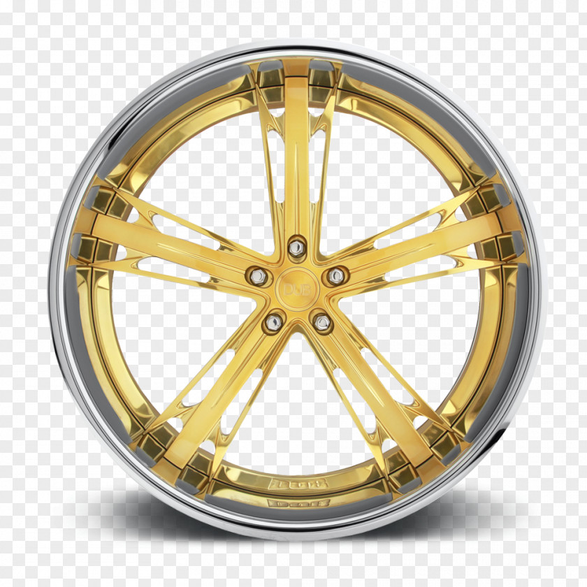 Wheel Rim Alloy Forging Gold PNG