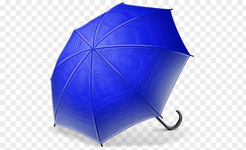 Blue Umbrella Leaf Cobalt Electric PNG