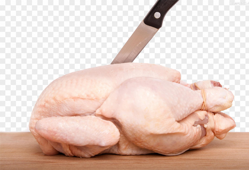 Chopping Chilled Chicken Wood Cutting Board PNG