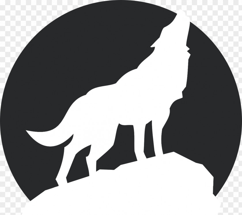 Dog Decal Black Wolf Sticker Desktop Wallpaper PNG