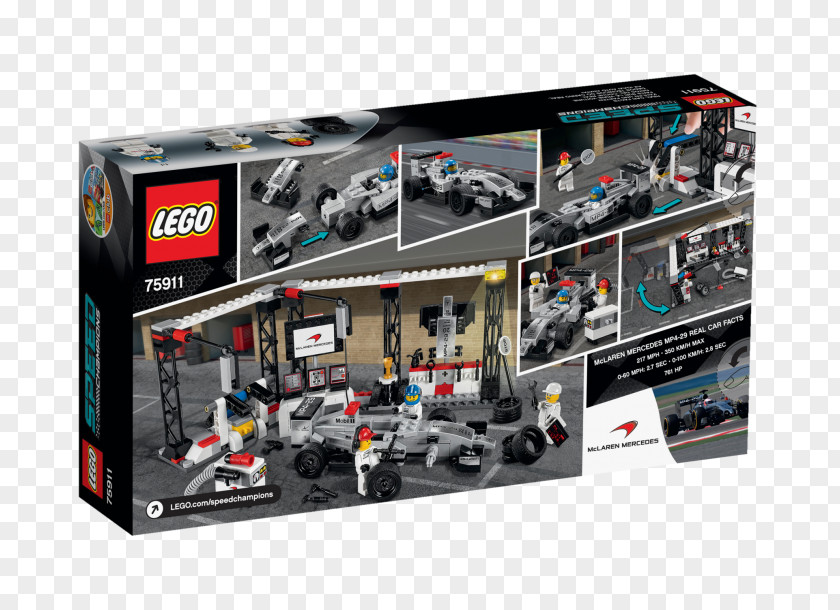 Mercedes Benz LEGO 75911 Speed Champions McLaren Pit Stop Mercedes-Benz SLR PNG