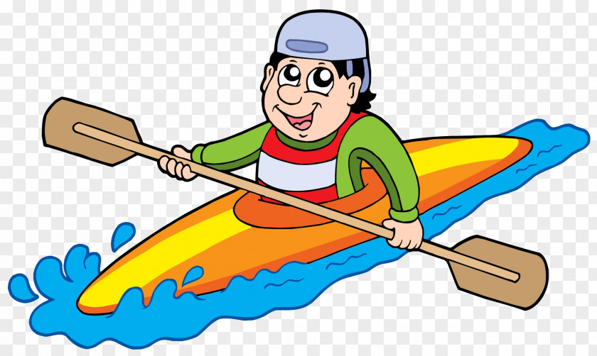 People Rowing In The River Kayak Canoe Clip Art PNG