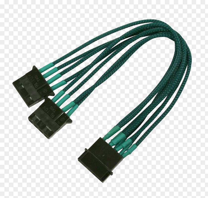 Power Cable Serial Molex Connector Electrical Y-cable Lead PNG