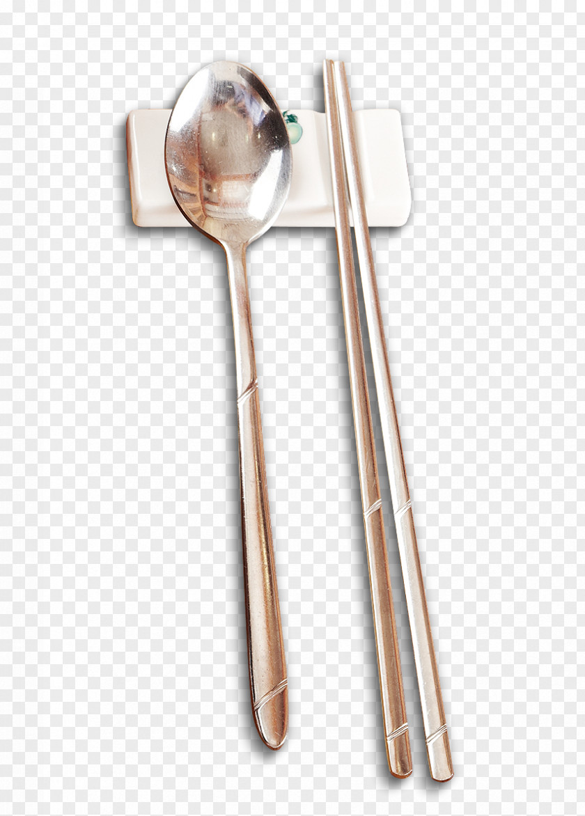 Metal Chopsticks Spoon Wooden Tableware PNG