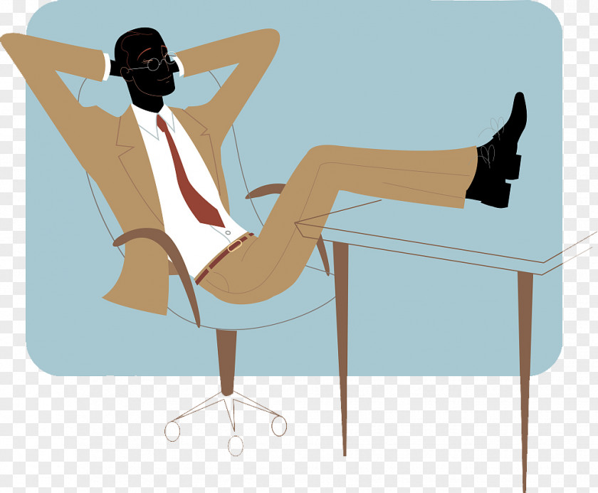 Flat Wind, Relax After Work Illustration PNG
