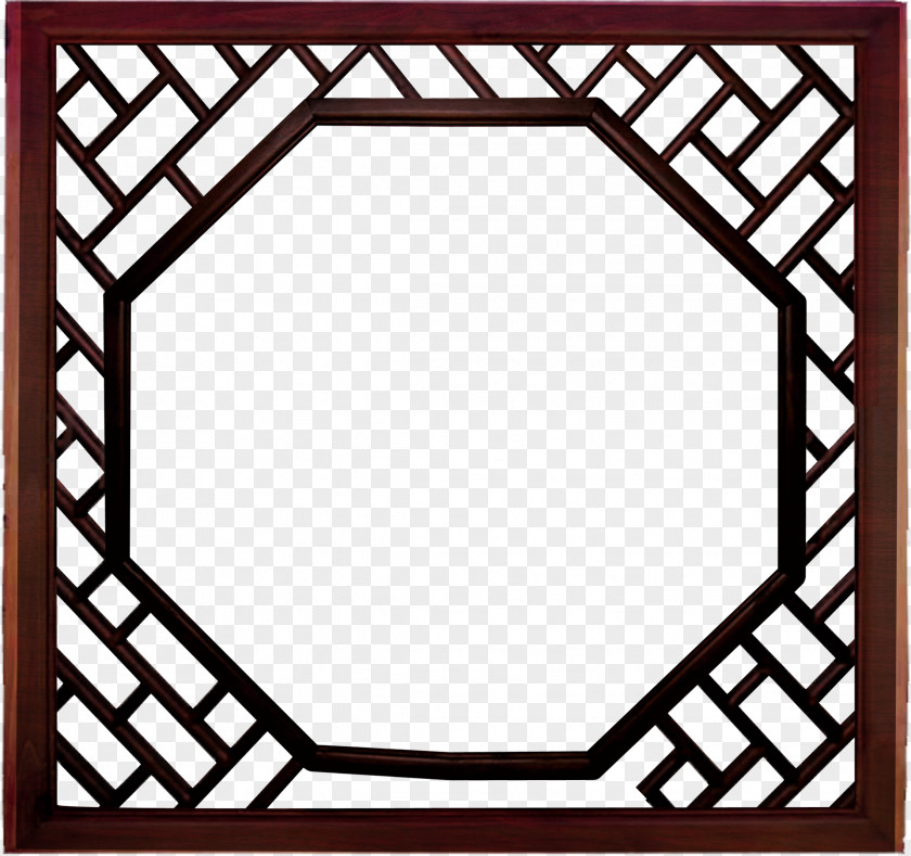 Beautiful Exquisite Chinese Style Window Pattern Frame Maltese Dog Cross Fire Department Firefighter Clip Art PNG