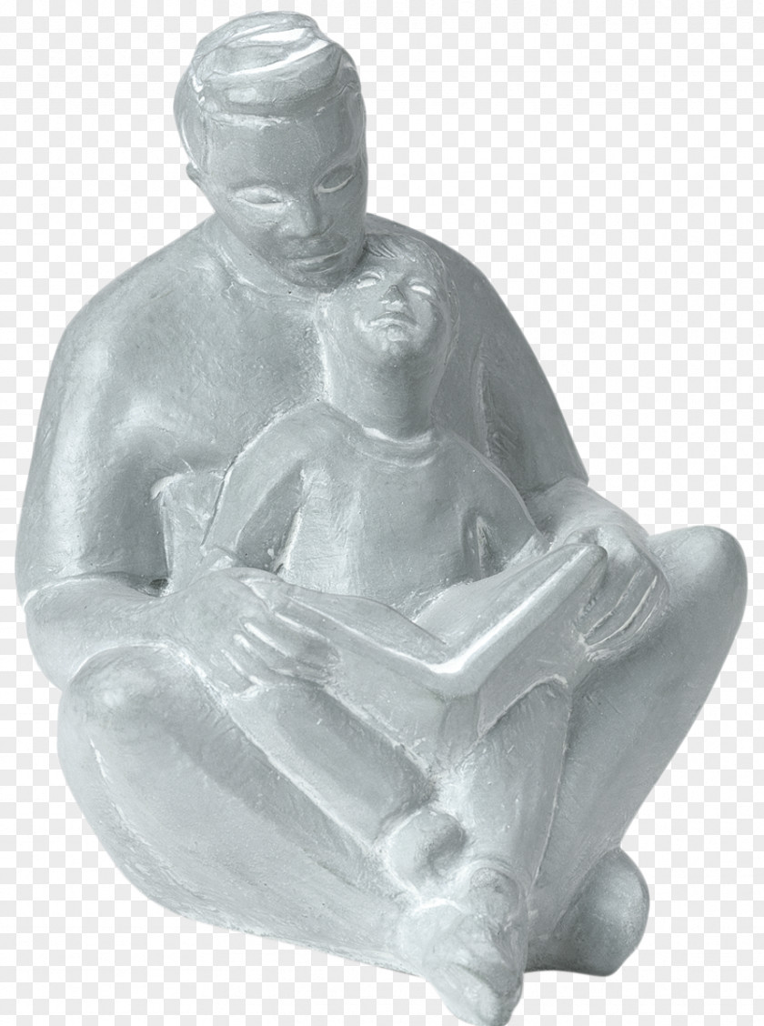 Child Sculpture Father Son Daughter Statue PNG