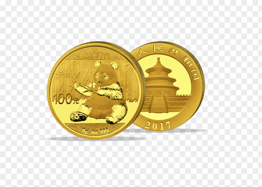 Coin Giant Panda Gold Chinese Silver PNG