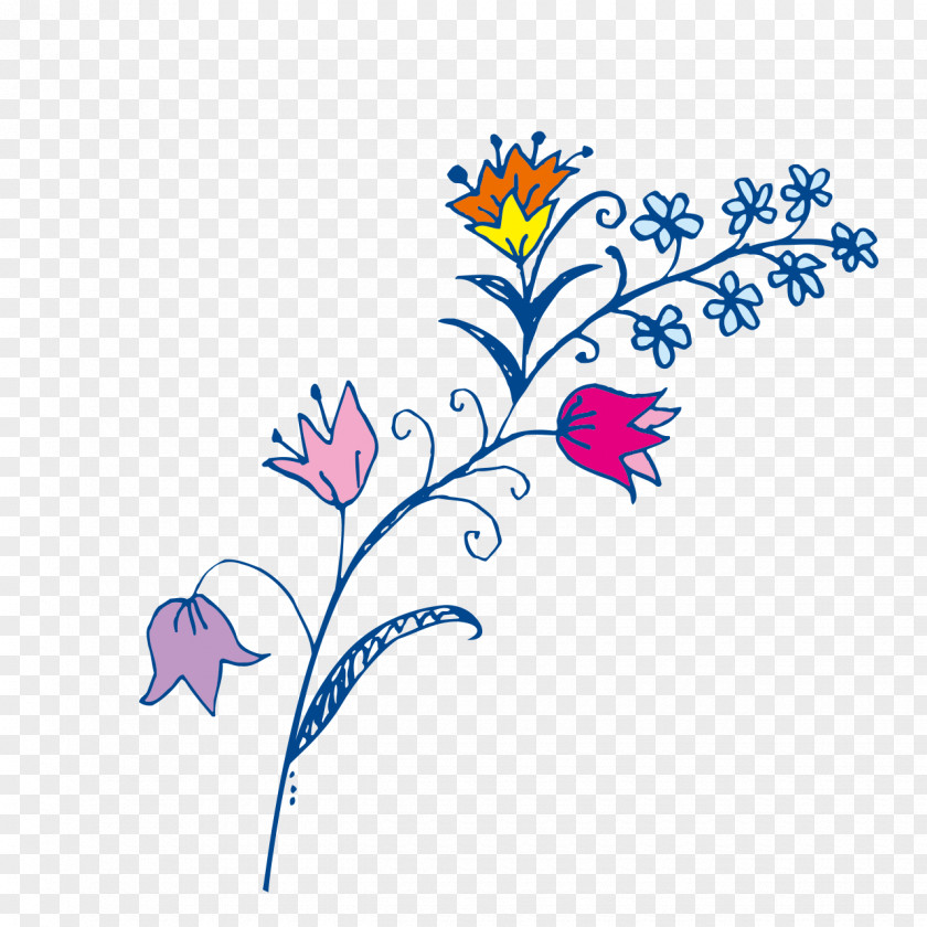Delicate Flower Painting Television Drawing Image PNG