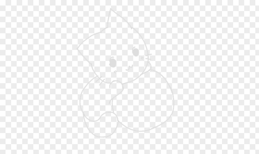 Kitten Whiskers Cat Line Art Clip PNG