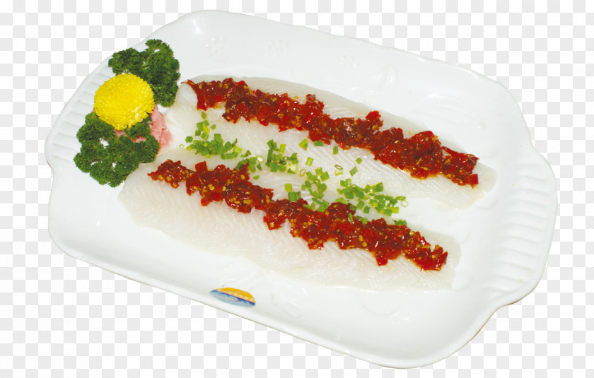Qin Pepper Steamed Fish Gold Plate Dish Menu Computer File PNG