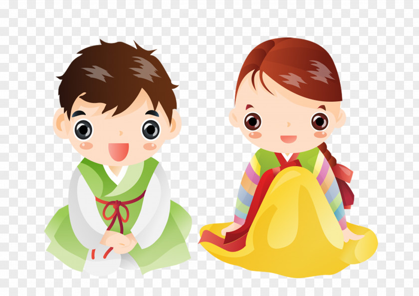 Cartoon Couple PNG