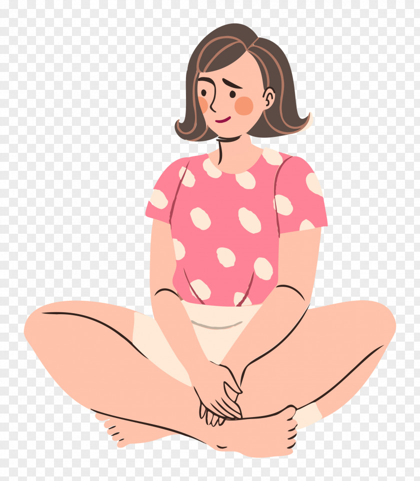 Sitting Lady Woman PNG