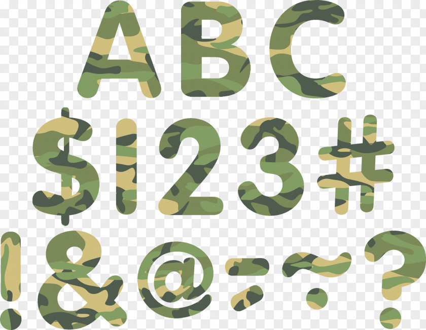 CAMOUFLAGE Letter Case Punctuation Word Font PNG