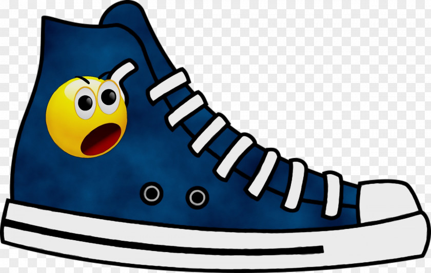 Electric Blue Athletic Shoe Footwear Clip Art Cartoon Sneakers PNG