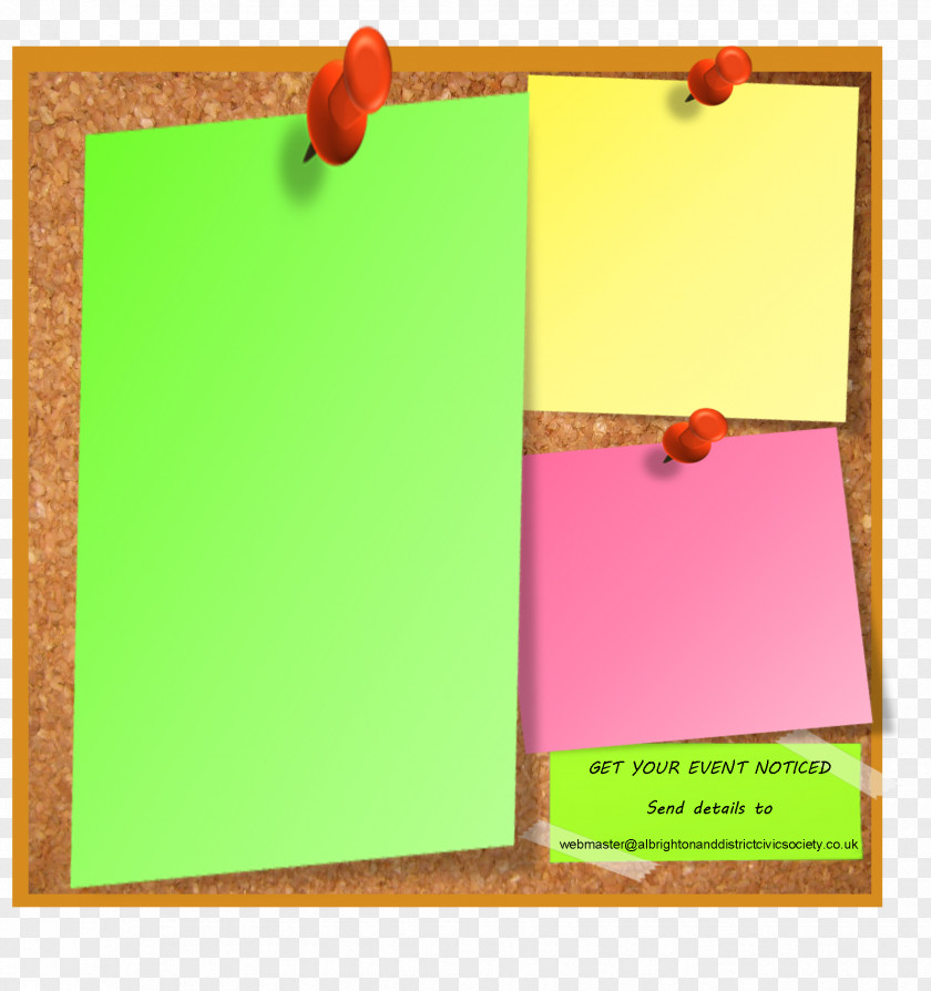 Notice Board Paper Green Picture Frames Rectangle PNG