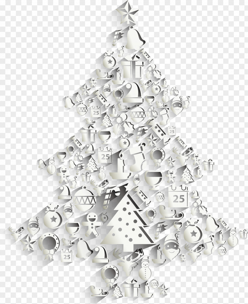 Vector Christmas Tree Paper Chandelier Crystal PNG