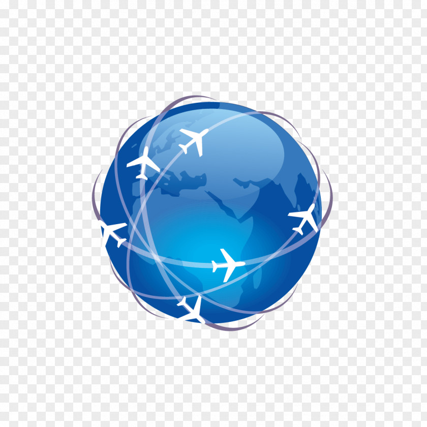 Vector Globe And Airplane DO-254 DO-178C Avionics Software Template PNG