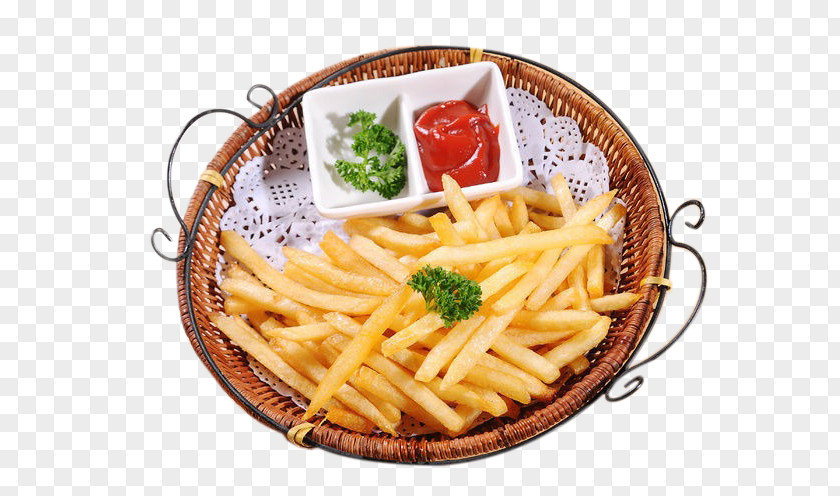 Basket Of French Fries Hamburger Cuisine Toast Baozi PNG