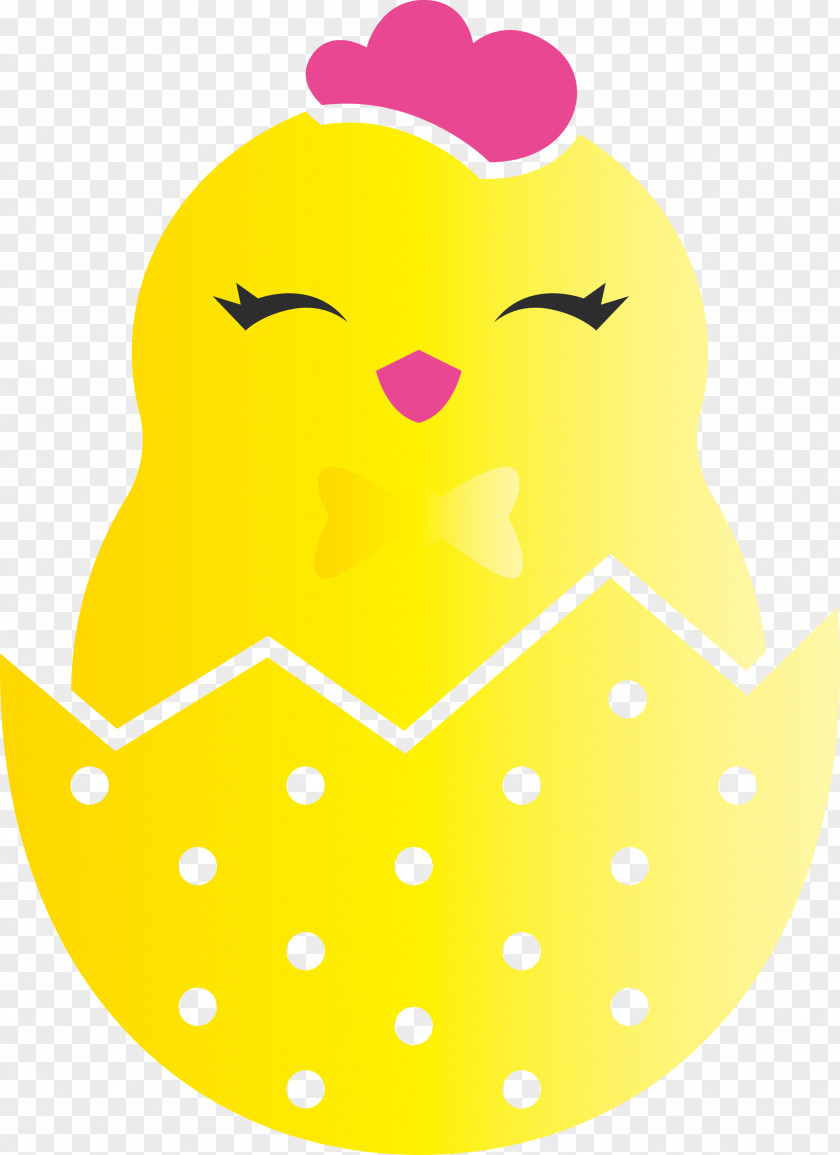 Chick In Eggshell Easter Day Adorable PNG