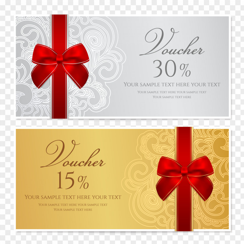 Festive Gift Card Design Template Voucher Stock Photography Coupon PNG