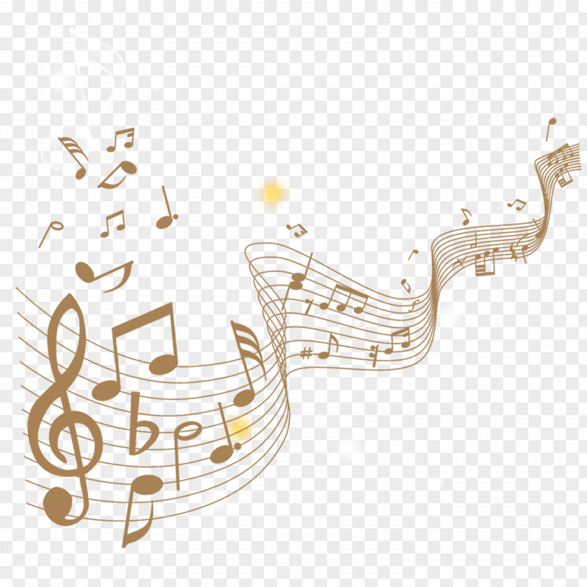 Musical Note Staff PNG