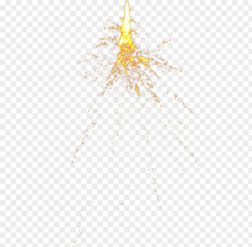 Particle Explosion Dynamic Light Effect Picture Yellow Triangle Pattern PNG
