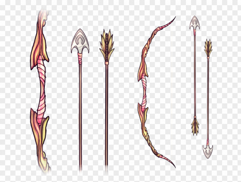 Weapon Longbow Dryad Bow And Arrow Art PNG