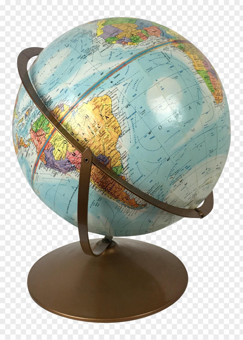 Gambar Globe World Antique Sphere PNG