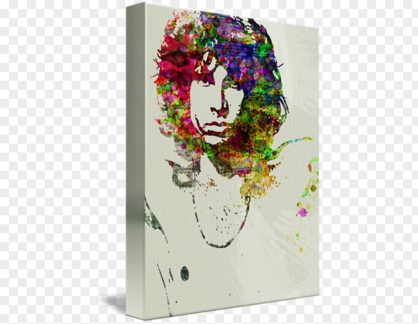 Jim Morrison Watercolor Painting Art Musician PNG